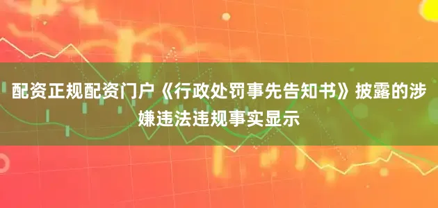 配资正规配资门户《行政处罚事先告知书》披露的涉嫌违法违规事实显示